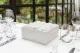 Square Box of preserved Roses White (Size L) 1