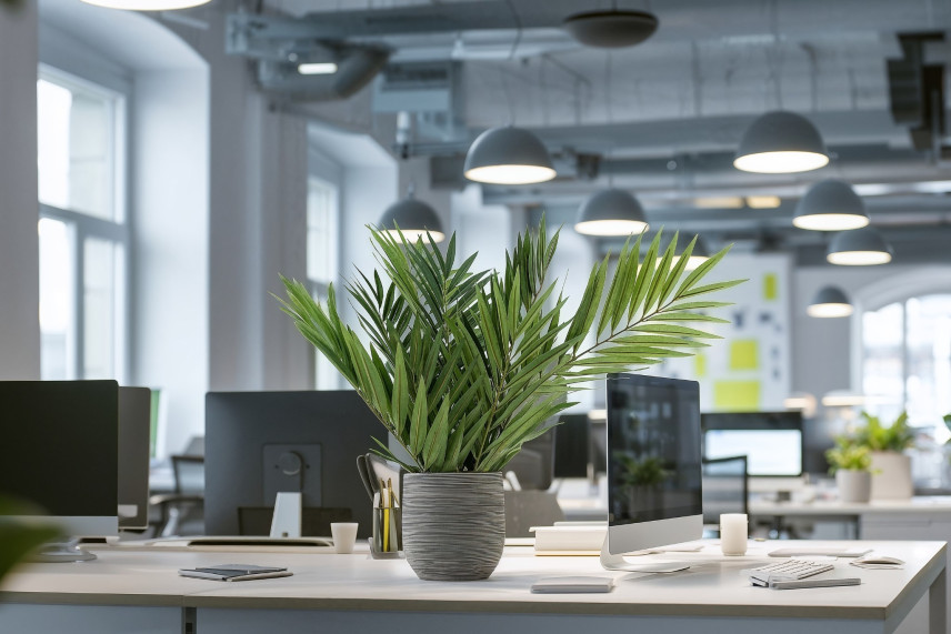 Artificial Chamaedorea Palm - Green