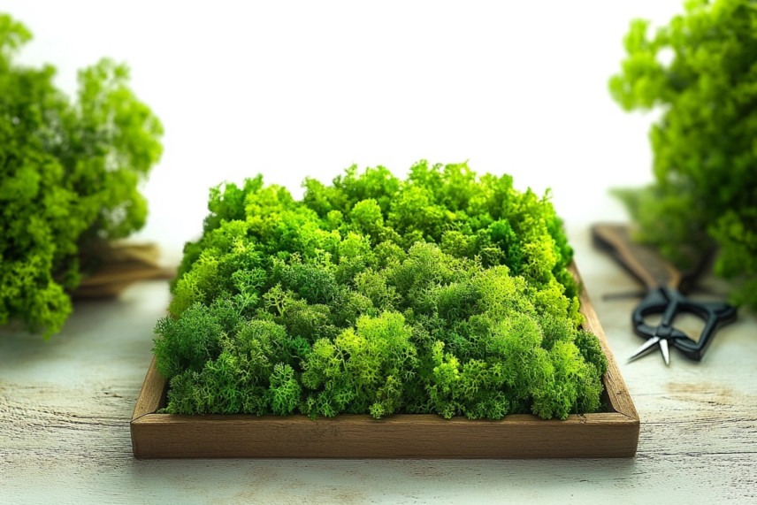 Liquen preservado - Caja - Light Green