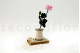 English roses on stem jumbled 30cm Stabilized - 25 Units - Pink 12