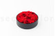 Preserved red flowers in a round box - Large 10