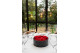 Preserved red flowers in a round box - Large 19