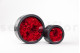 Preserved red flowers in a round box - Large 17