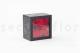 Preserved red flowers in a square box - Medium 2