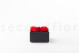 Preserved red flowers in a square box - Medium 9