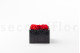 Fleurs rouges stabilisées dans une boîte carrée - Medium 11