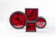 Fleurs rouges stabilisées dans une boîte carrée - Medium 14