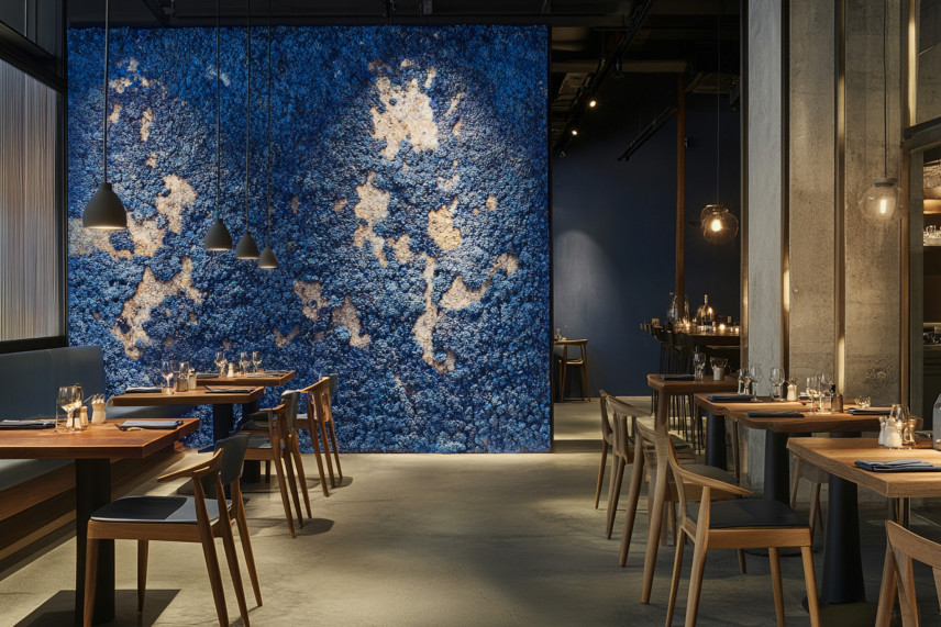 Lichene preservato - Scatola - Royal Blue