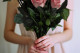 Stabilized rose stem short extra - 5 Stems - Green 1