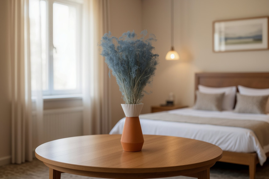 Mini Gypsophila Stabilized - Storm Blue