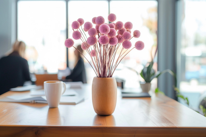 Craspedia Stabilis&eacute; - Bouquet - Lavender Lane
