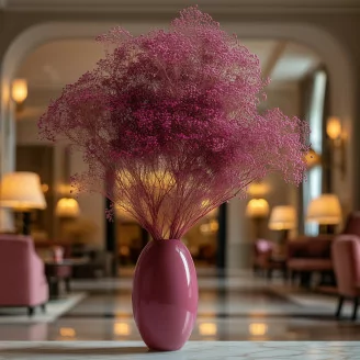 Preserved Mini Gypsophila Raspberry
