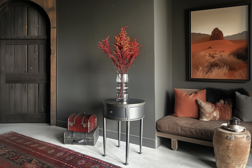 Solidago Stabilizzato - Mazzo - Rosso