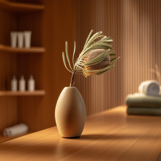 Getrocknet Banksia Hookeriana - 1 Stiel - Natur