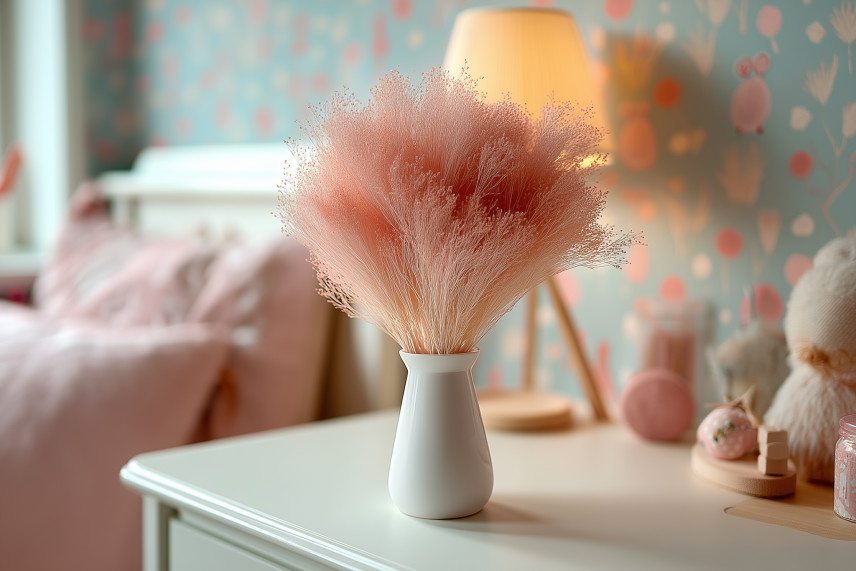 Broom préservé - Rose Pastel