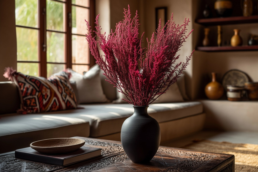Preserved Stoebe - Bouquet - Red