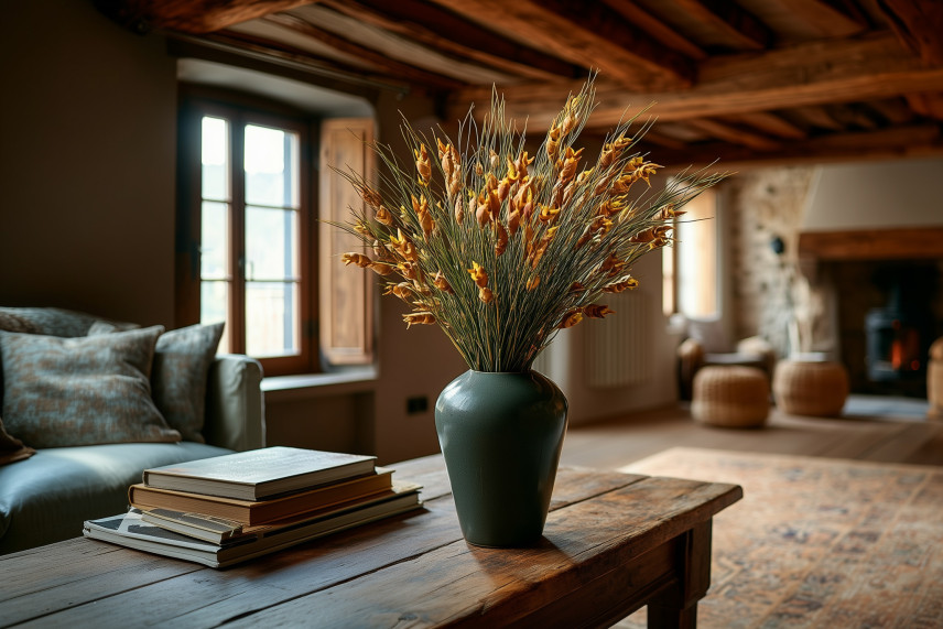 Preserved Bell grass Female - Bouquet - Autumnal