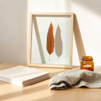 Tropical Leaves Stabilized - 8 Leaves - Brown
