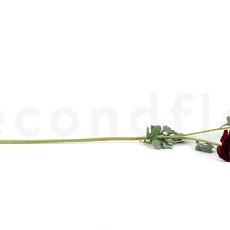 Renoncule sur tige Artificielle - Rouge