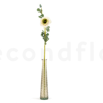 Ranúnculo con tallo Artificial - Blanco