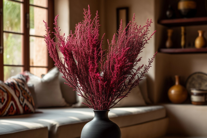 Preserved Stoebe - Bouquet - Red