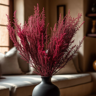 Stoebe stabilisé - Bouquet - Rouge