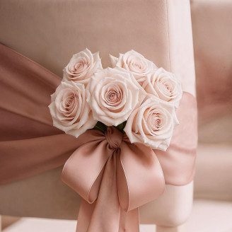 Rosa preservada Kiara L - Caja de 8 - Pink Blush
