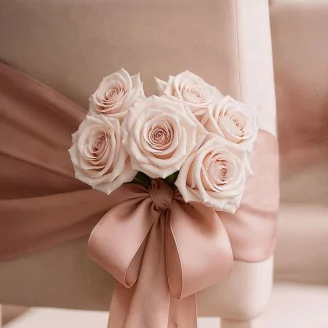 Rosa stabilizzata Kiara L - Scatola da 8 - Pink Blush