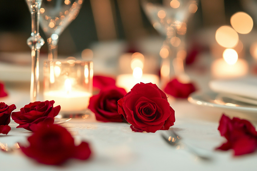 Stabilized rose Kiara M - Box of 9 - Vibrant Red