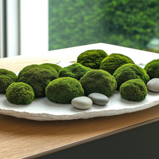 Mini Ball Moss Preserved - Box - Light Green