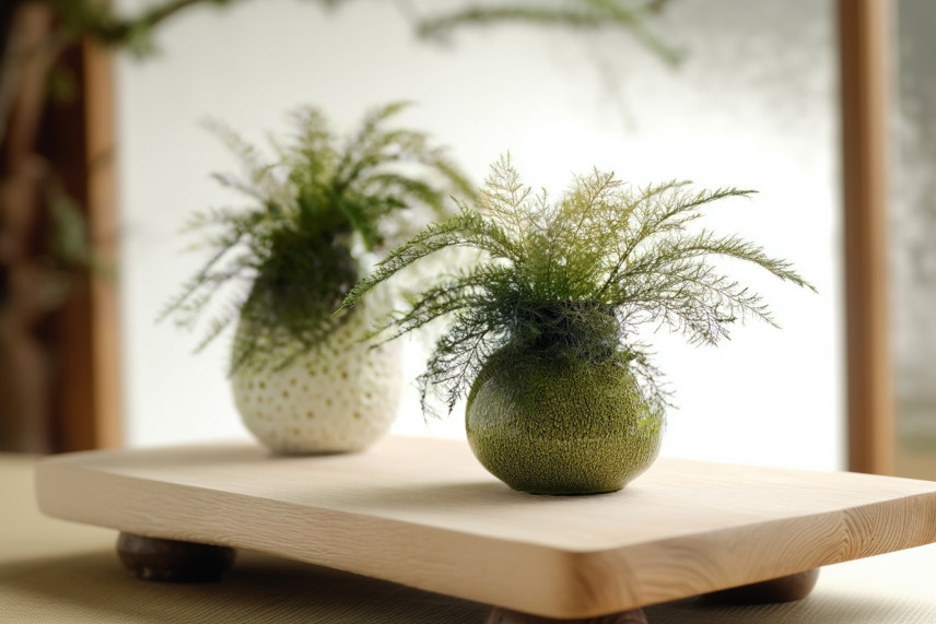 Air Fern Préservée - Boîte - Nature Green