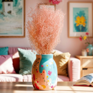 Mini Gipsofila Preservada - Pink Flamingo