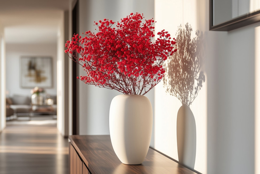 Gypsophila Preservata - Rosso