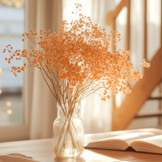 Gypsophila Preservata - Pastel Peach