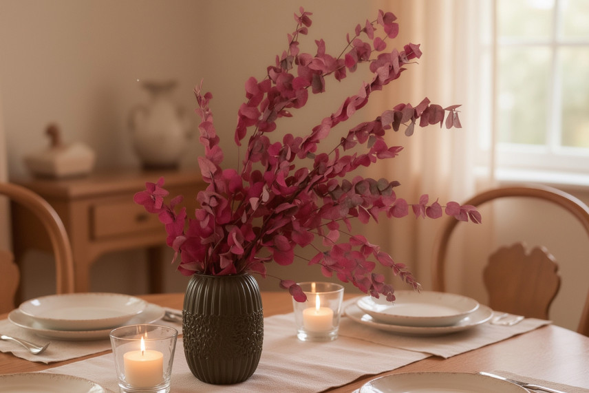 Eucalyptus Stuartiana Stabilisé - Framboise