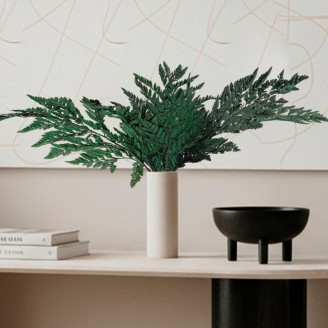 Leather Fern Stabilized - Green