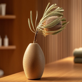 Dried Banksia Hookeriana - 1 Stem - Natural