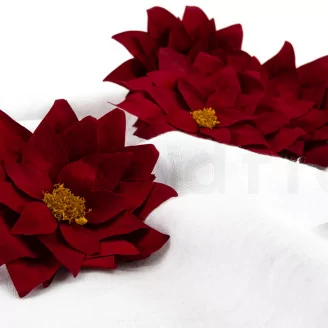 Poinsettia stabilis&eacute; Rouge (x4)
