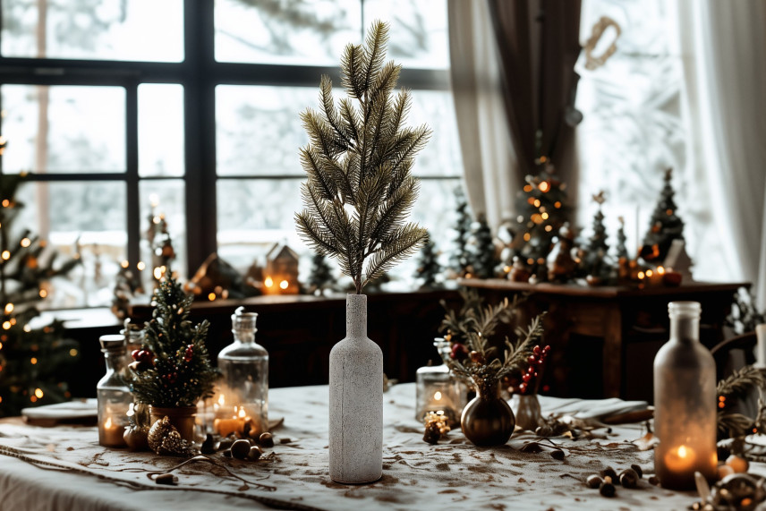 Artificial Pine Branch - Green