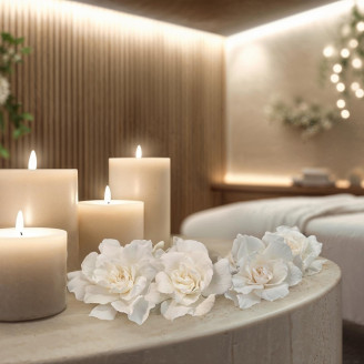 Gardenia stabilizzata - Scatola da 3 - Bianco