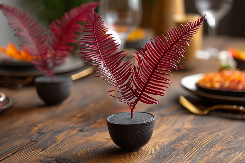 Double Fern Stabilized - Red
