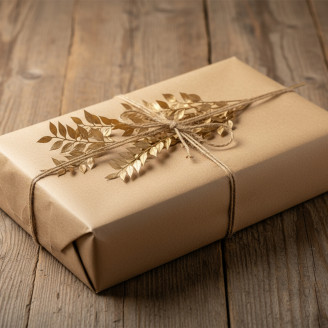 Ruscus Preserved - Gold