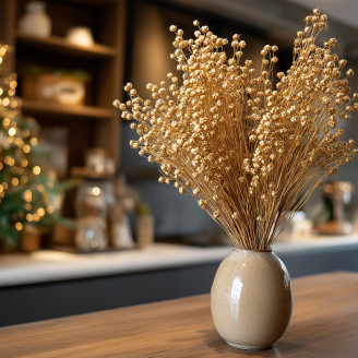 Lino essiccato - Mazzo - Dorato