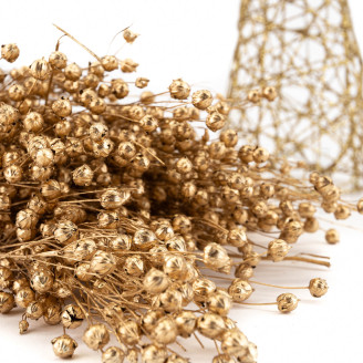 Dried Flax - Bouquet - Gold