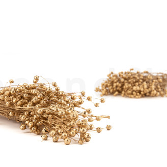 Dried Flax - Bouquet - Gold