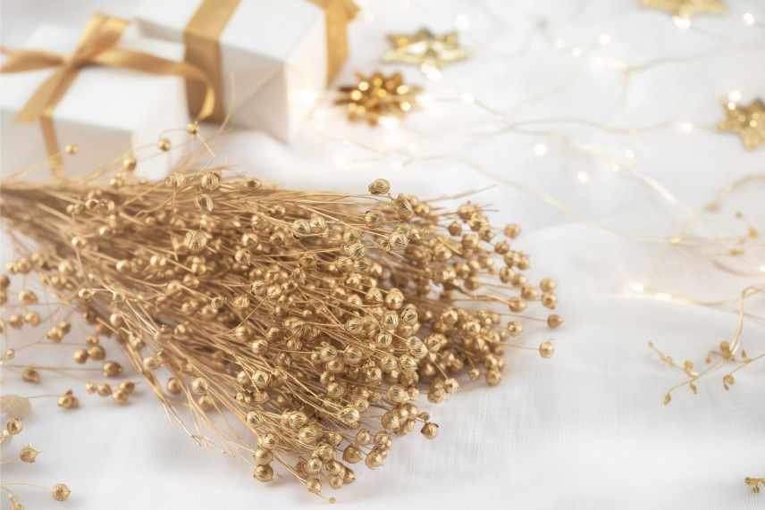 Getrockneter Lein - Gold