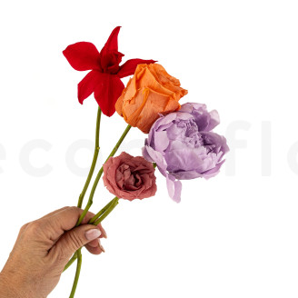 Tallo de flor preservado - 10 tallos - Verde