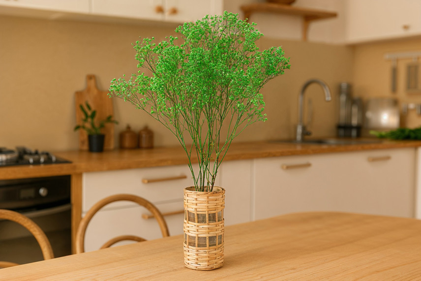 Stabilized Gypsophila - Bouquet - Green