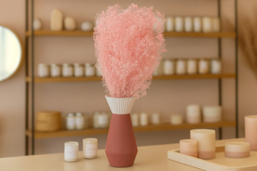 Mini Gipsofila Preservada - Rosa Claro