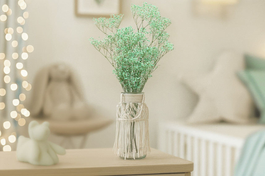 Gypsophila Preservata - Pastel Turchese